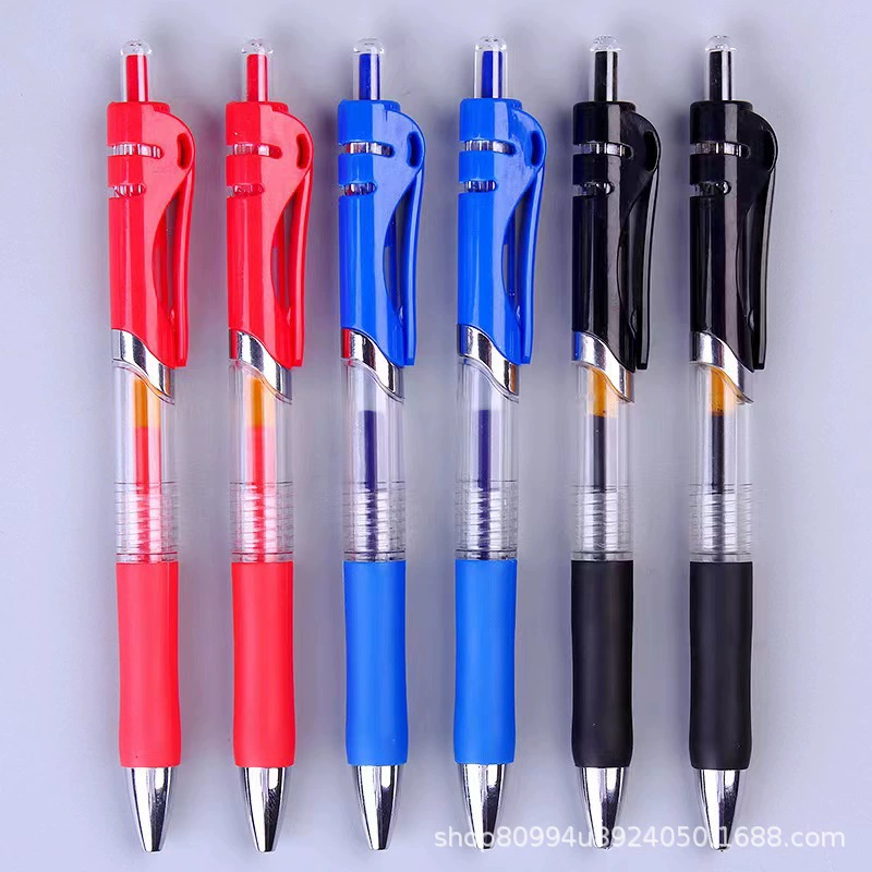 K35 пресс гелевая ручка 0,5 мм черная ручка знак ручка оптом пуля красная синяя Весенняя ручка для студентов
