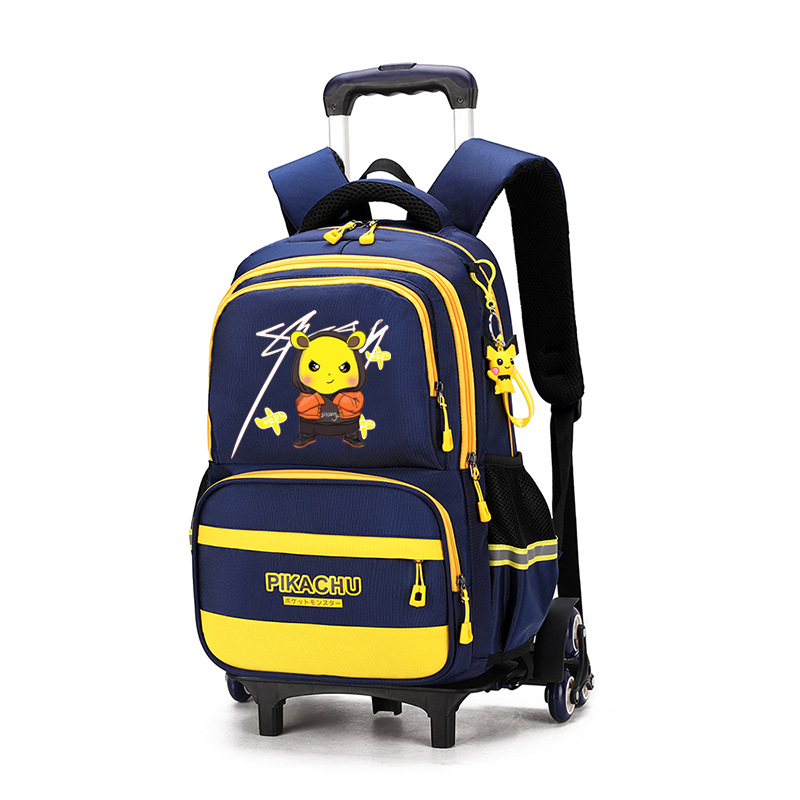 Una Generación de peces naturales niños tire de varilla bolsa 9-14 años mochila de dibujos animados transfronteriza para fines especiales