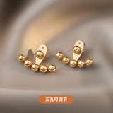 Небольшие дизайнерские летние серьги из нержавеющей стали, тренд сезона, легкий роскошный стиль