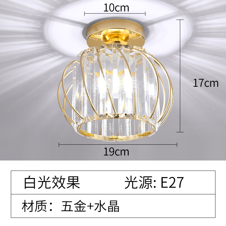 Casa de Cristal LED Luz del pasillo Luz Del Pasillo luz simple moderno centro de atención Nordic personalidad creativa lámpara de tubo
