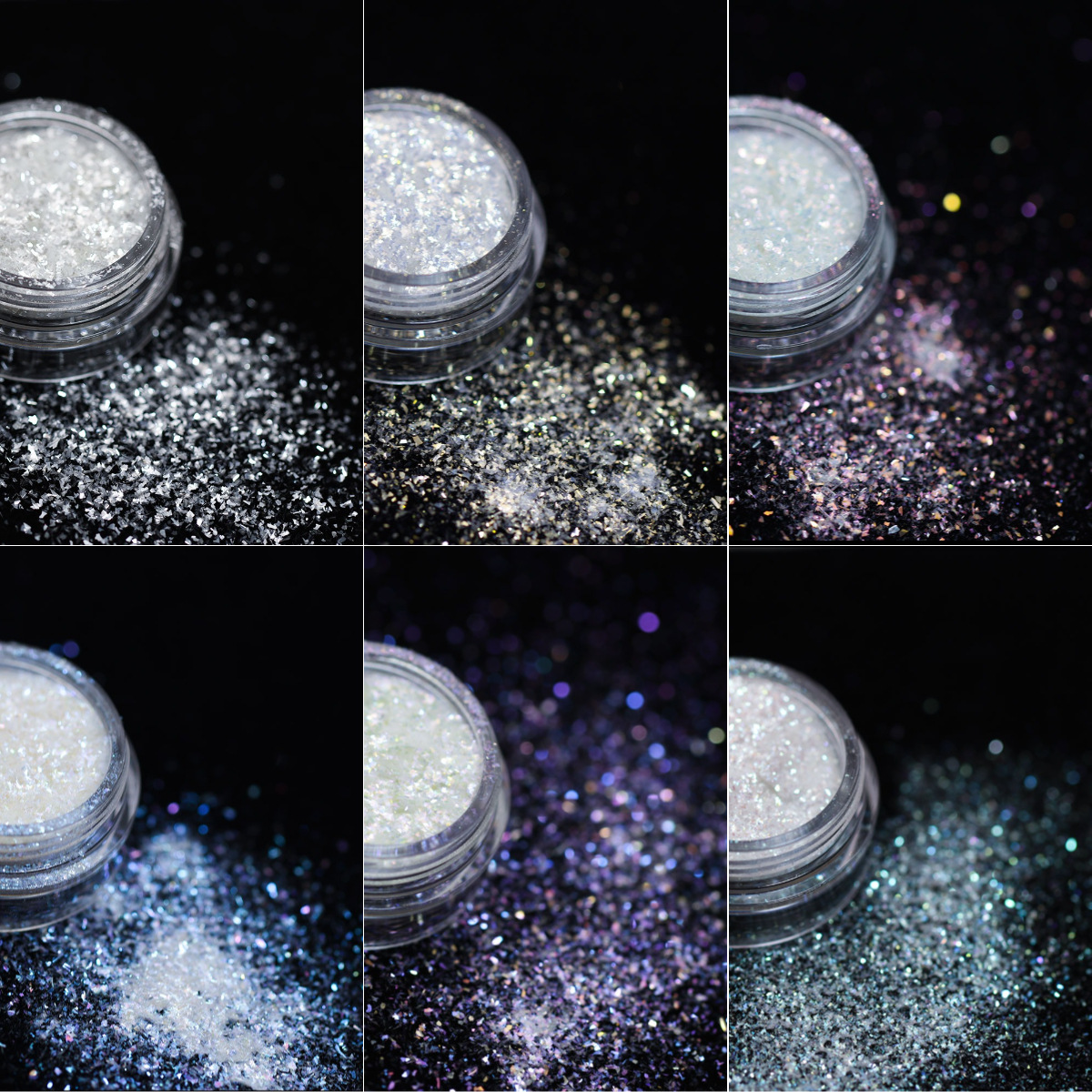 跨境新品美甲偏光云锦粉轻薄雪绒粉 钻闪欧泊粉环氧树脂diy通用