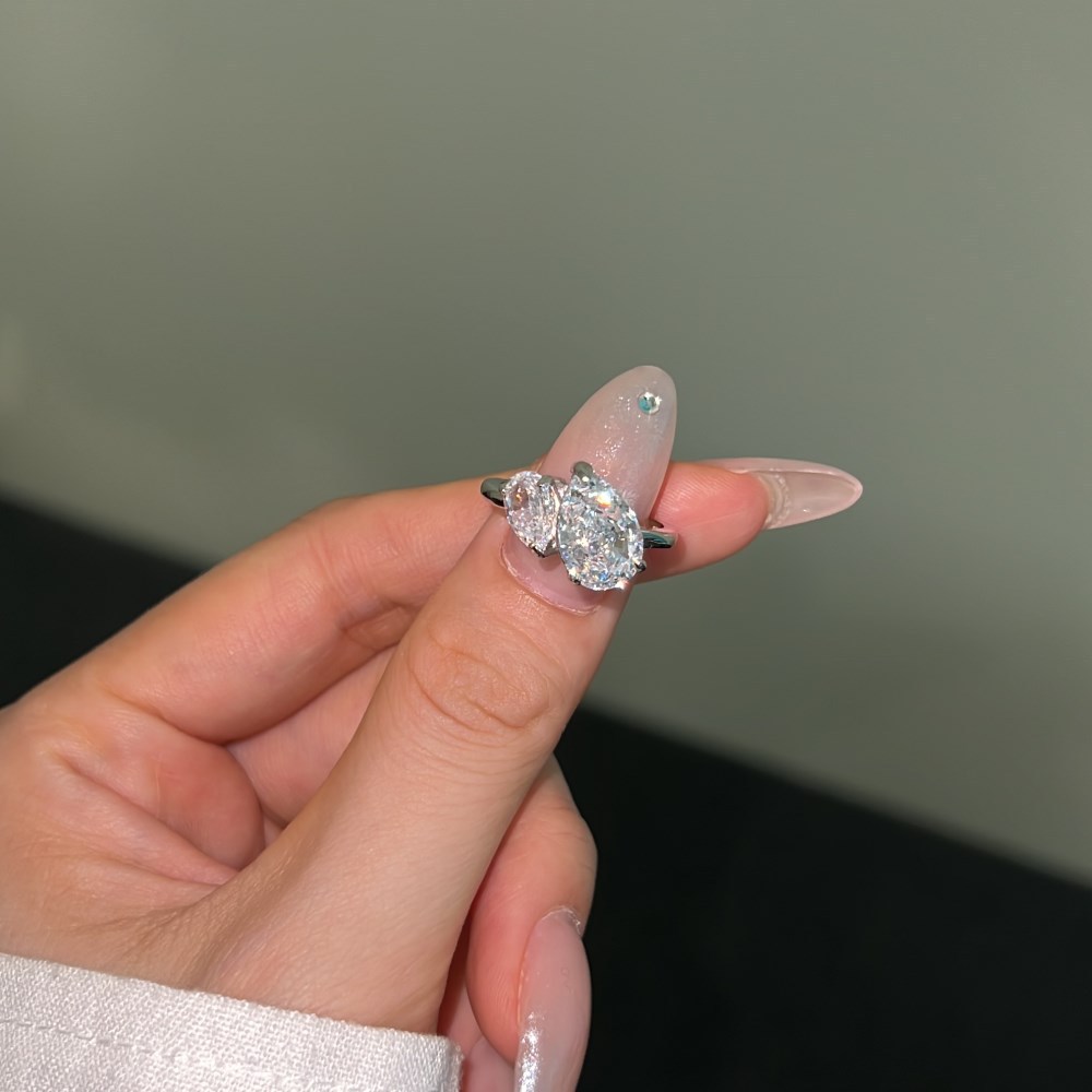 2g Weight Zircon Inlay Material Rings Classification 5, 9 Ring Size Holiday, Daily Occasion 925 Sterling Silver Material Geometric Pattern 2025 Spring and Summer Season Women's Gender Elegant, Simple Style Style 925 Sterling Silver Zircon Geometric Rings 925 Sterling Silver Rings 47