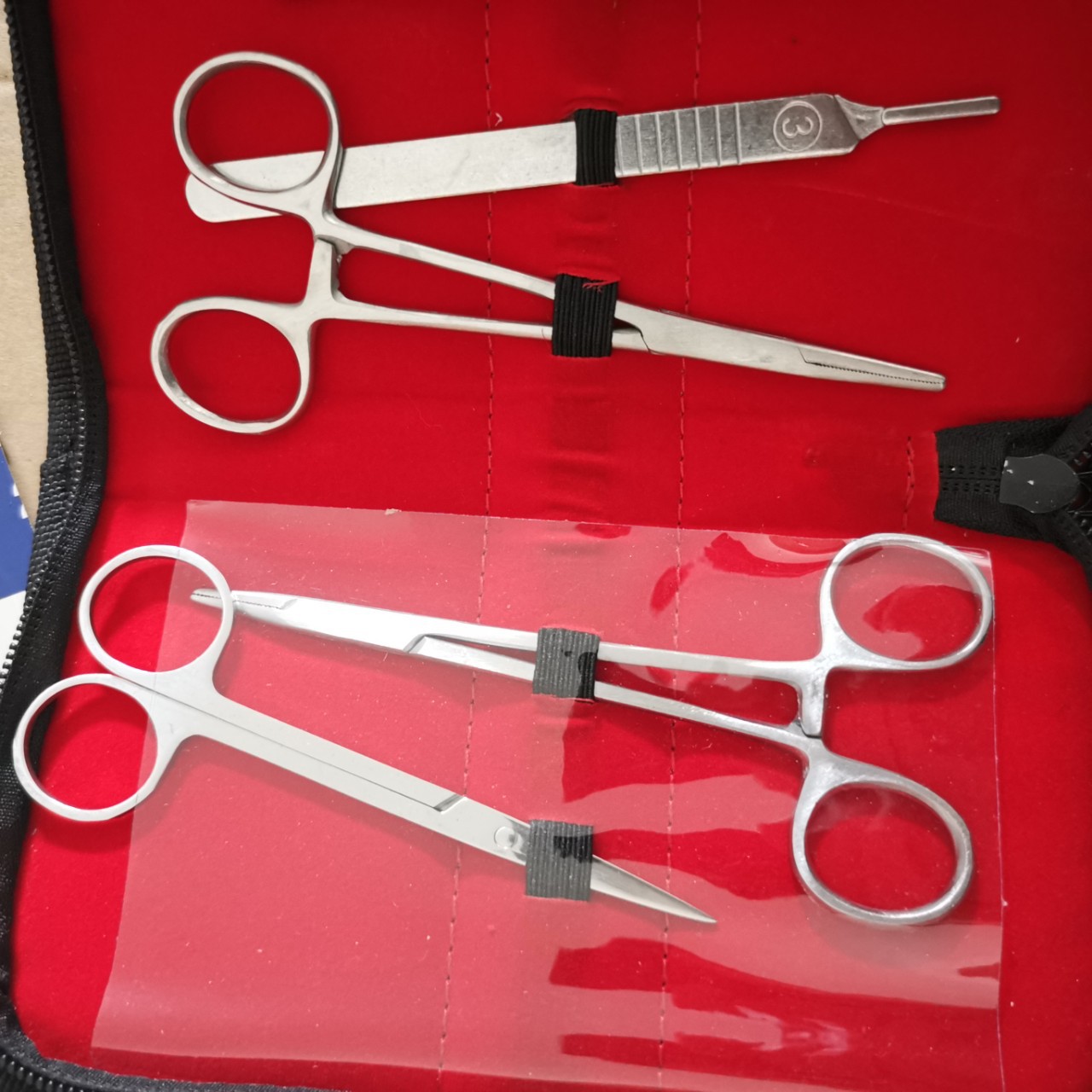 Kit de práctica de sutura oral kit de instrumentos herramienta de operación de entrenamiento de sutura quirúrgica material alicates tijeras pinzas hilo de aguja