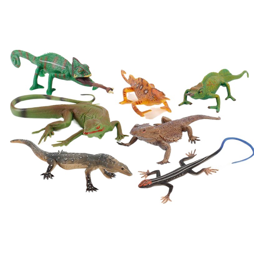 Simulación DE LOS NIÑOS diversión ciencia y educación anfibio lagarto camaleón más traje sólido decoración estática Juguetes