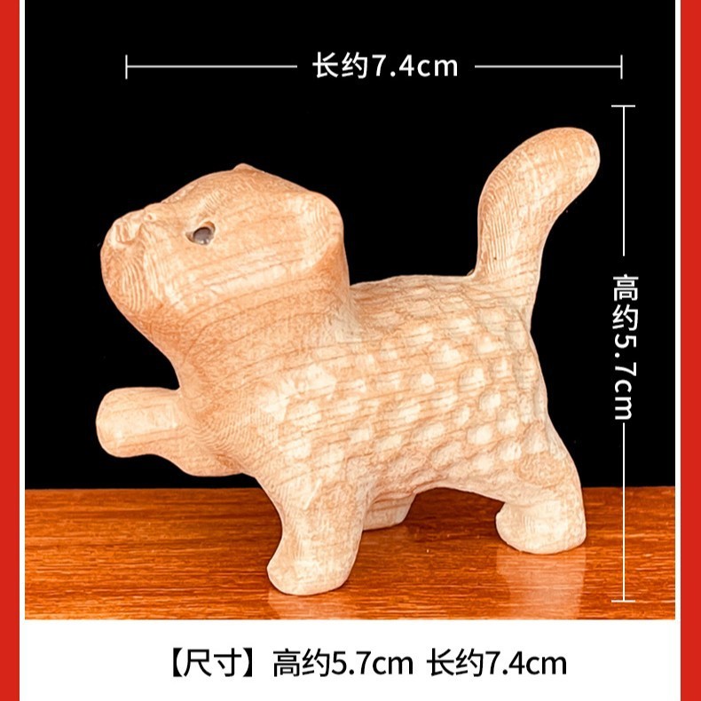 実木彫刻工芸品のツンデレ猫が可愛いです。|undefined