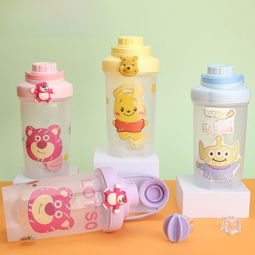 Shake cup portable cup protein powder mixer internet shake cup student water cup men and women fitness plastic high color 