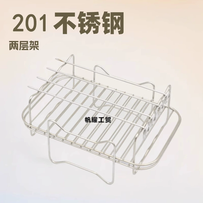 Двухслойная решетка из нержавеющей стали Grill 201, квадратный гриль для барбекю, легко чистится, устойчив к ржавчине, коррозии и высоким температурам, прямые продажи с завода.