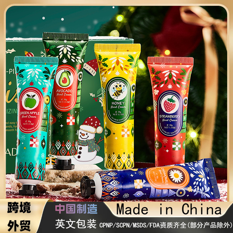 Aiooce Christmas Hand Cream Kit Box 5 Pack 150ml Hidratante Hand Skin Care Transfronterizo