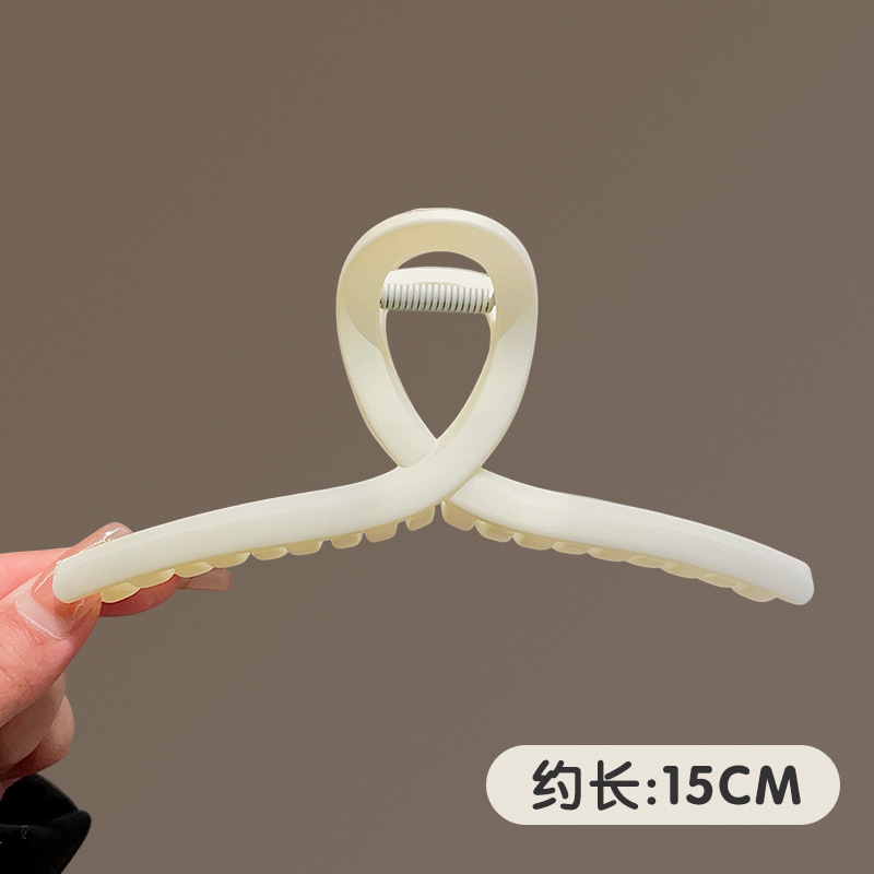 奢华潮流亚克力鲨鱼夹女大号发夹优雅百搭经典时尚饰品必备单品|undefined