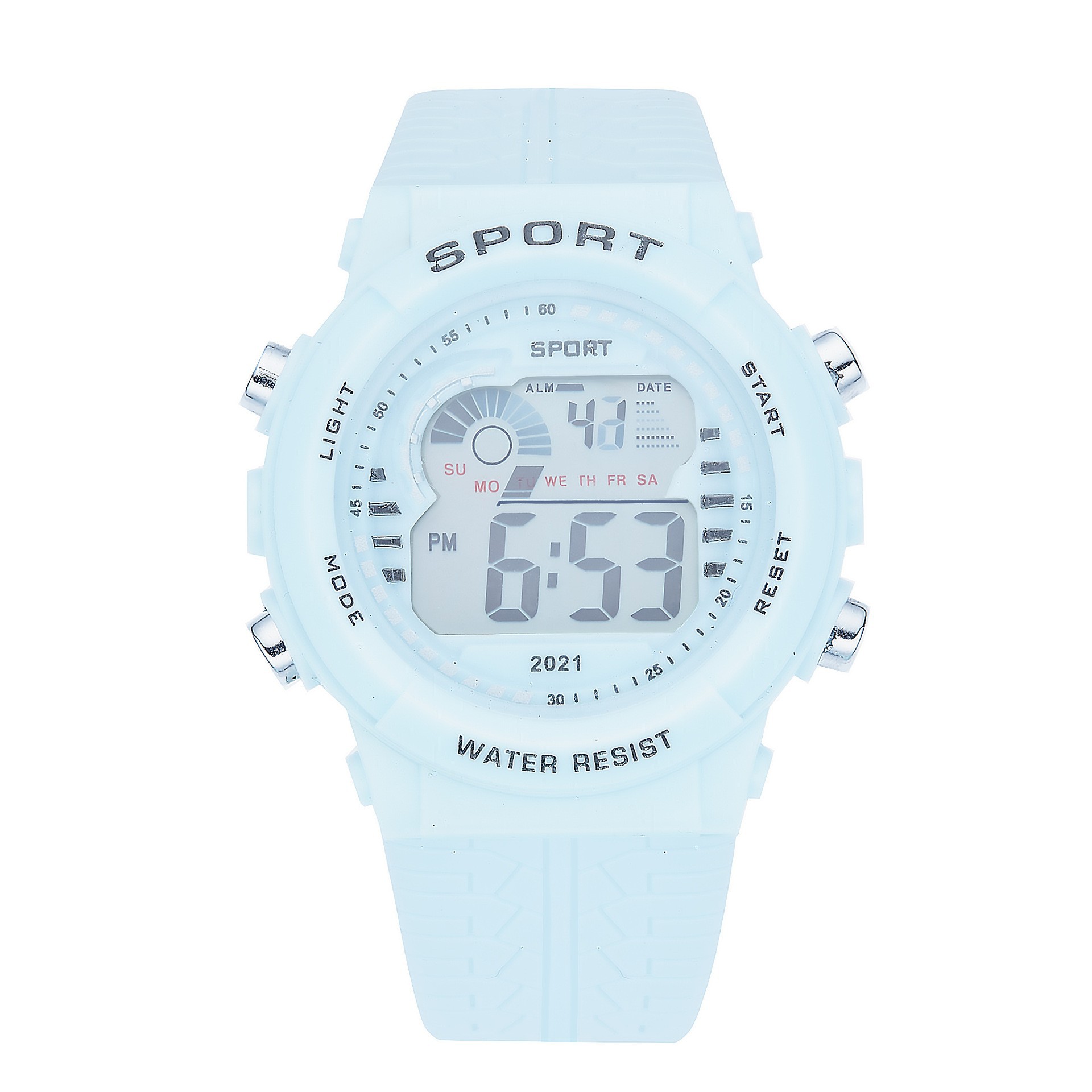Tendencia de estudiantes de secundaria secundaria alarma reloj electrónico deportivo multifuncional para hombres y mujeres cronógrafo nocturna reloj electrónico en stock