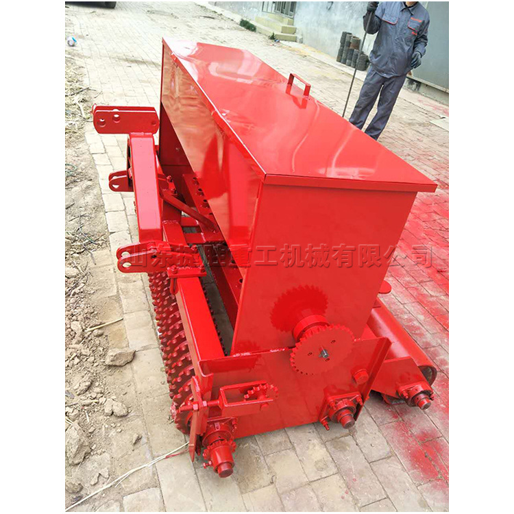 Plantador de césped tractor de tracción plantador de semillas de césped de dos hileras eje césped equipo de plantación de semillas de césped image 1