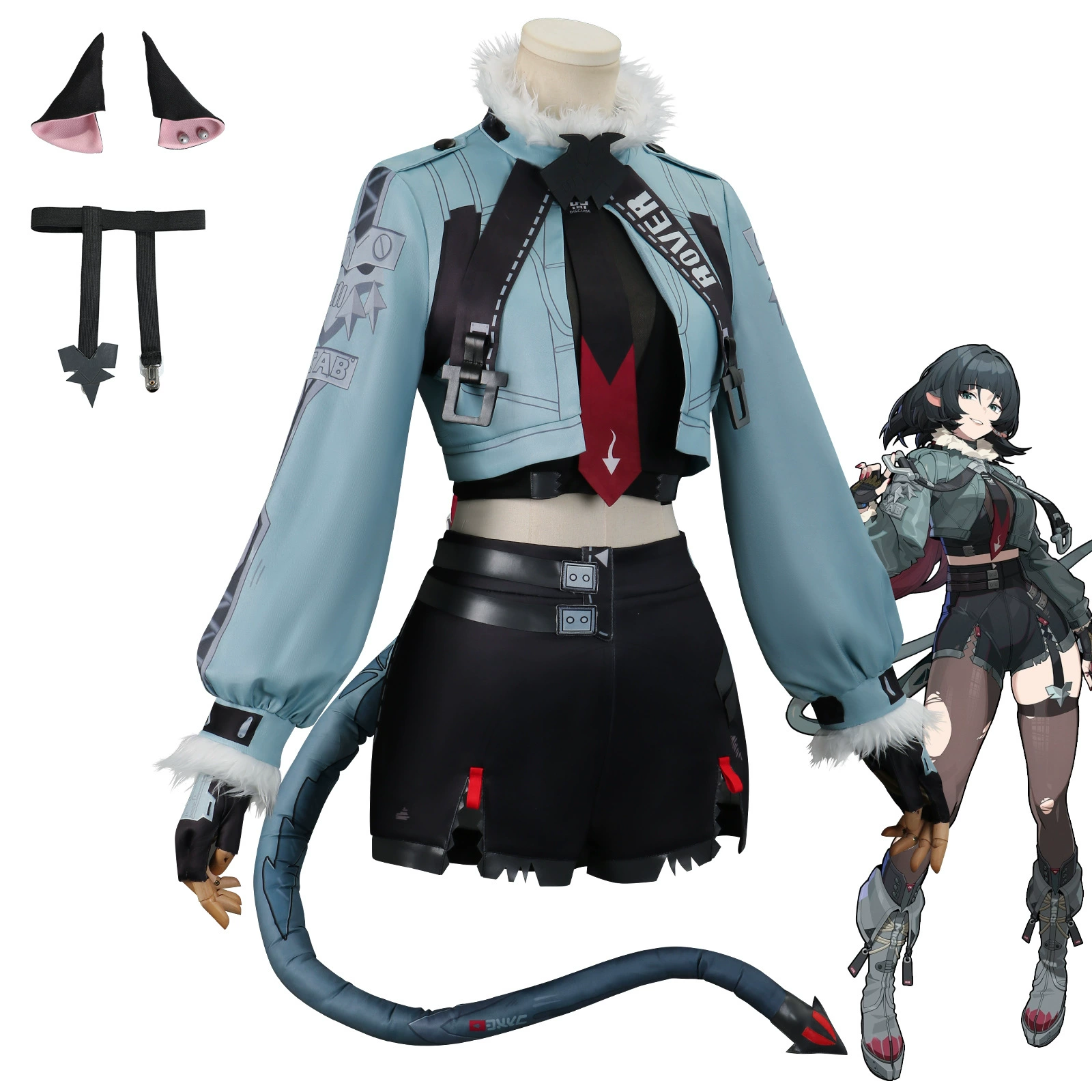 Новый Silu Jue District Zero Jiandu Cos служение Криминалистическая служебная группа Rat Girl Cosplay одежда двухмерная анимация сервер