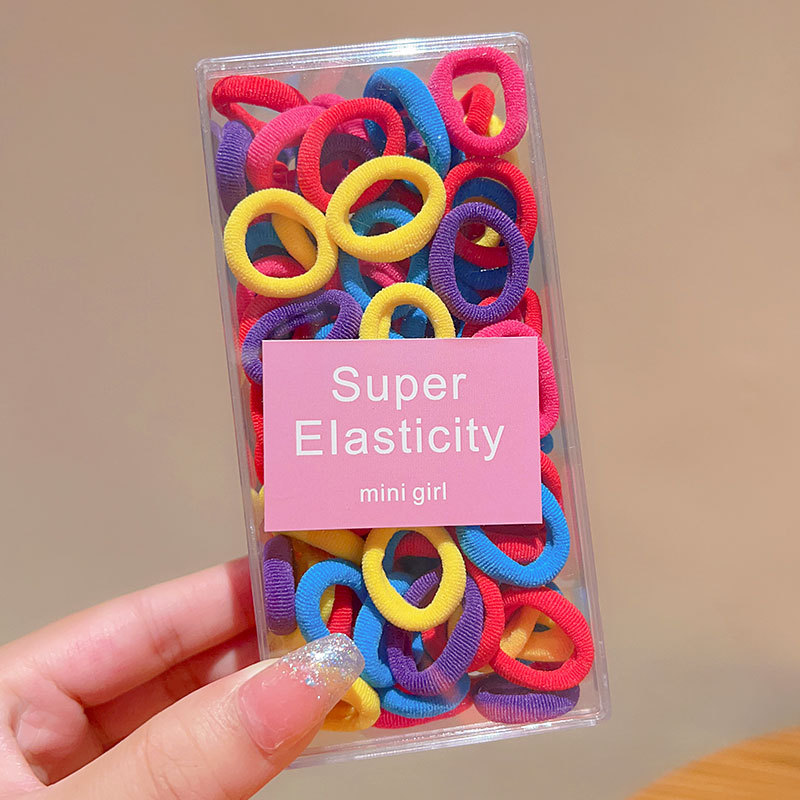 Banda de goma para niños cabeza de corbata femenina chica de alto aspecto no duele el pelo trenza de bebé cabeza cuerda chica Cola de Caballo banda de goma anillo de goma