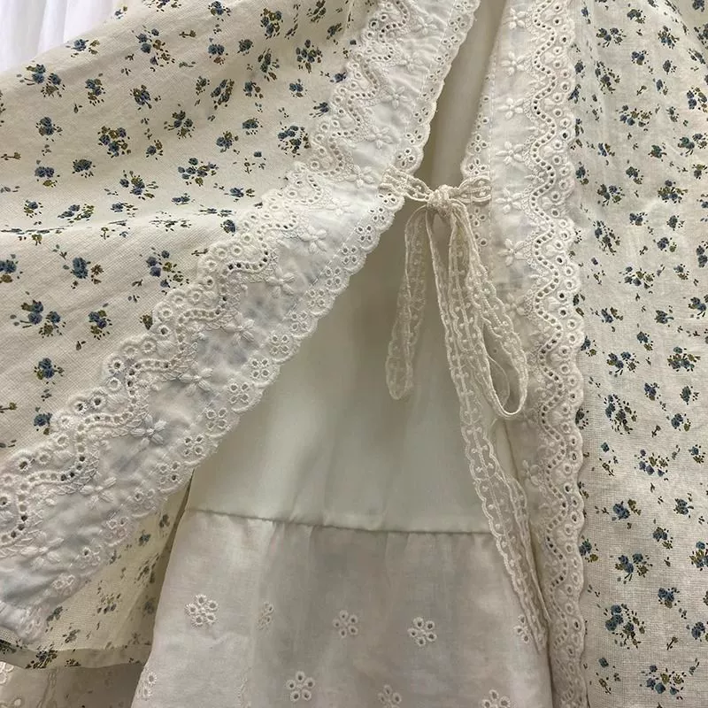 Длинная юбка женская, plus size французский стиль, цветочный А-силуэт, свободная миди