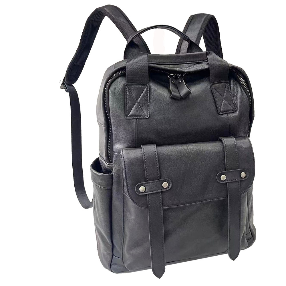 Leather Men's Backpack, Business Bag, Tablet Computer Backpack, Cowhide Sports Backpack_voghion.com