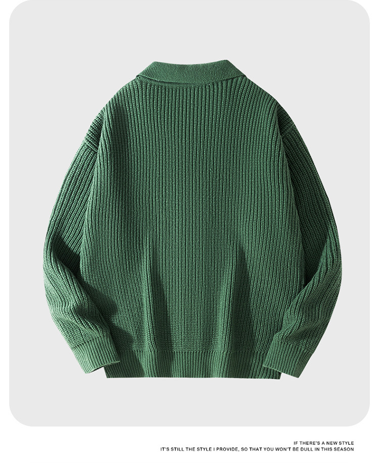 Unisex Oversized Strickjacke – Gemütlicher Herbst- und Winterpullover mit offener Vorderseite, Schalkragen und geripptem Saum (Schwarz, Grün, Beige)_voghion.com