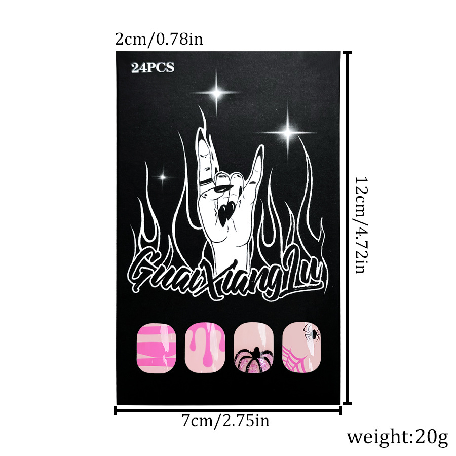 Short Bright Square Armour Cobweb Ghost Bat Diablo Series 2024 New Halloween Wear Armour New 24 Pieces_voghion.com