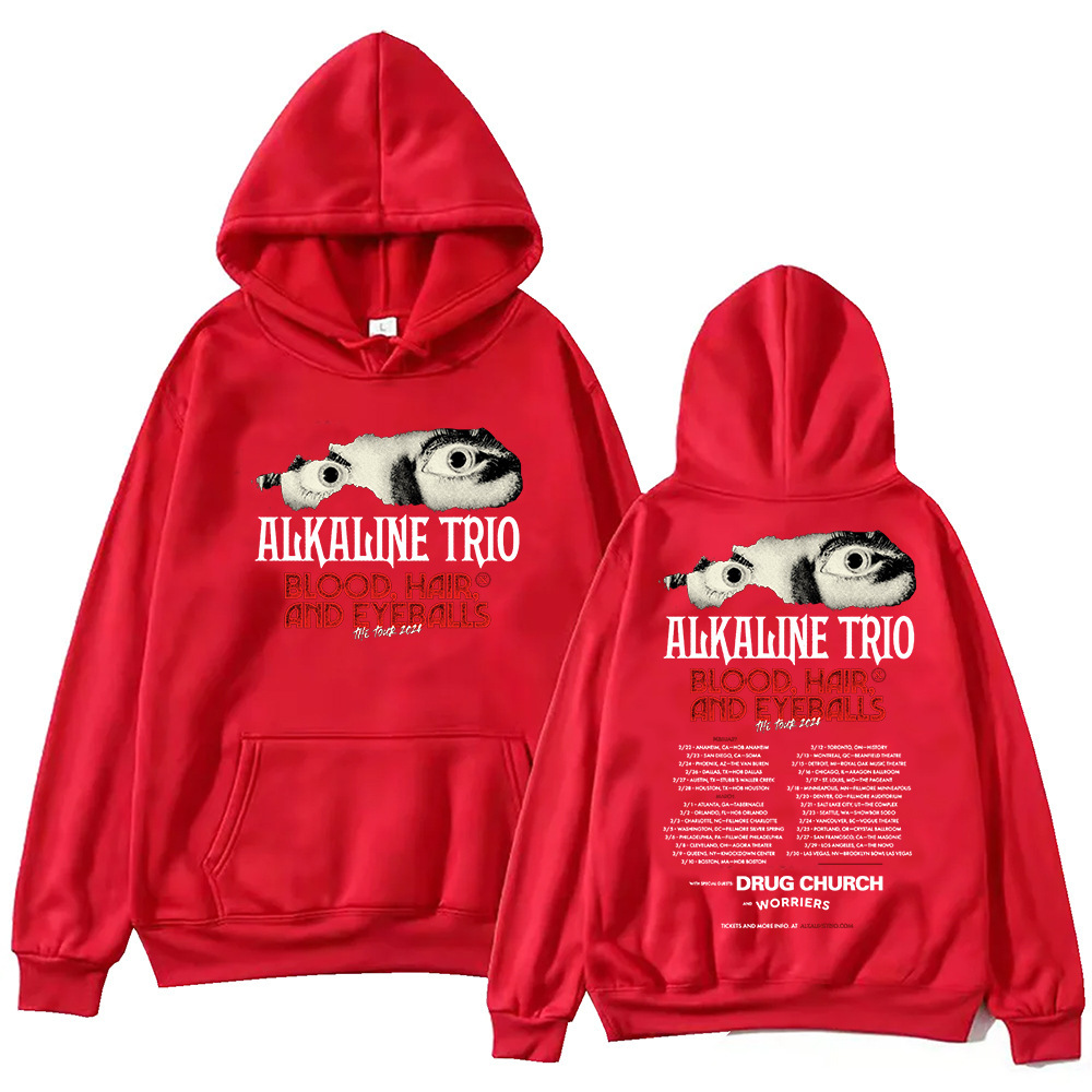 Alkaline Trio Tour 2024 Hoodie Unisex Harajuku Pullover Tops