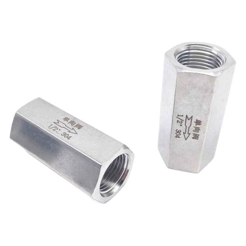 304316 односторонний клапан из нержавеющей стали 2 точки 4 точки обратный клапан Внутренний провод шлифовальный Горизонтальный Вертикальный обратный клапан вода газ масло DN15