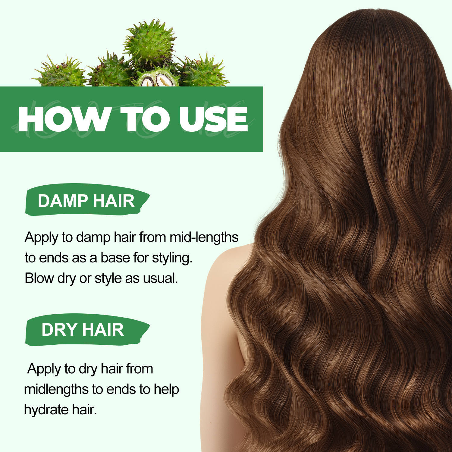 クロスボーダー専用英語包装SUMAXブラウンボトルひまし油ヘアケア精油60ml