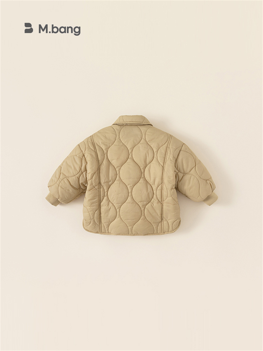 Ropa infantil Youbao, abrigo de algodón para niños de otoño e invierno, chaqueta gruesa para niños, estilo coreano informal, chaqueta de algodón con forro polar para niños de tres años