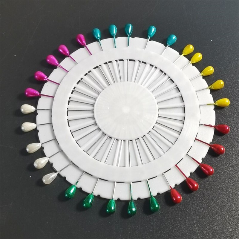 Color del grano de posicionamiento pin perla pin calibre pin ramo decorativo pin 40 unids/placa 30 unids/placa