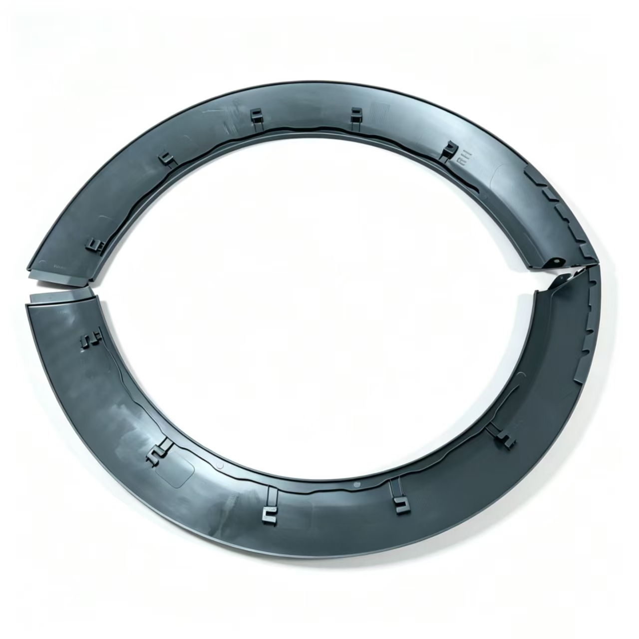 BMW Mini, left and right rear wheel arches, part numbers 51777157105L and 51777157106R, with trim
