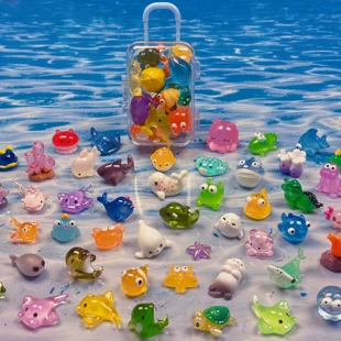 Объёмные морские животные смоляные фигурки