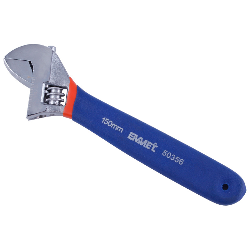 埃米顿  6"150mm  双色沾塑活动扳手11250356