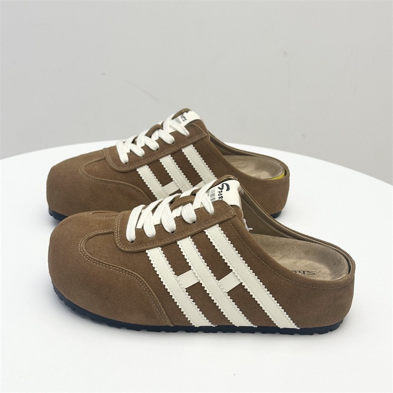 Zapatos de mujer Bocken Perezoso con un pedazo 2026 zapatillas de cabeza de bolsa de caqui de camisa universal zapatillas de mujer image 7