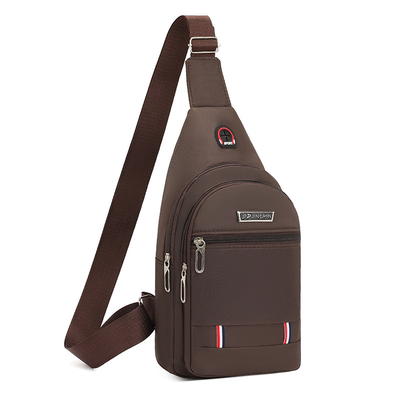 Moda transfronteriza bolso de pecho de los hombres nueva bolsa de mensajero de hombro casual Oxford tela moda simple bolsa de pecho mochila portátil