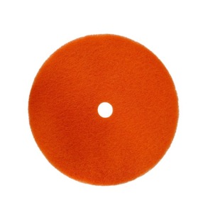Wholesale industrial scouring pad 4 inch 7447 aluminum alloy frame ground back velvet roll orange round industrial scouring pad