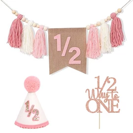 场地布置道具;吊旗/三角旗;拉花、彩带