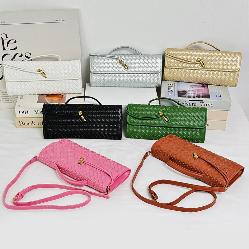 编织手拿包包女式跨境亚马逊潮流信封单肩斜挎包女woman handbags