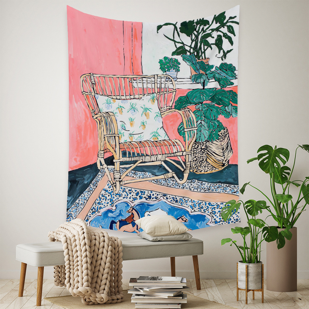 Tapestry Home Cross-border Bohemian Tapestry Room Decoration Wall Cloth Mandala Decoration Cloth Tapestry display picture 128