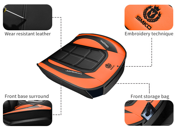 Cross-Border Car Seat Cushion, Universal Color Matching Square Single and Double Piece Seat Cover for All Seasons, One Piece Drop Shipping, Free Car Seat Cushion