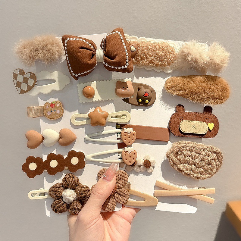 Peel de peluche para niños BB clip clip de peluche clip lateral para niñas lindas niñas toque de pelo para bebés