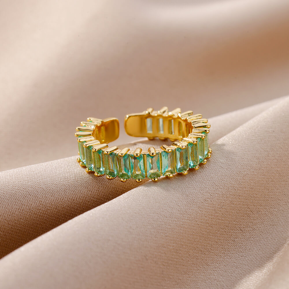 6g Weight Rhinestones Inlay Material Rings Classification One Size Ring Size 1 Piece Quantity Holiday, Daily Occasion Copper Material Solid Color Pattern All Seasons Season Women's Gender Inlay Design Simple Style Style Copper Inlay Solid Color Rhinestones Rings 10