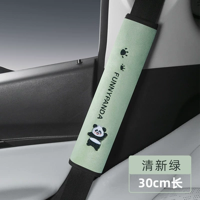 Universal Car Seatbelt Shoulder Seat belt shoulder pad - fresh-green-30cm