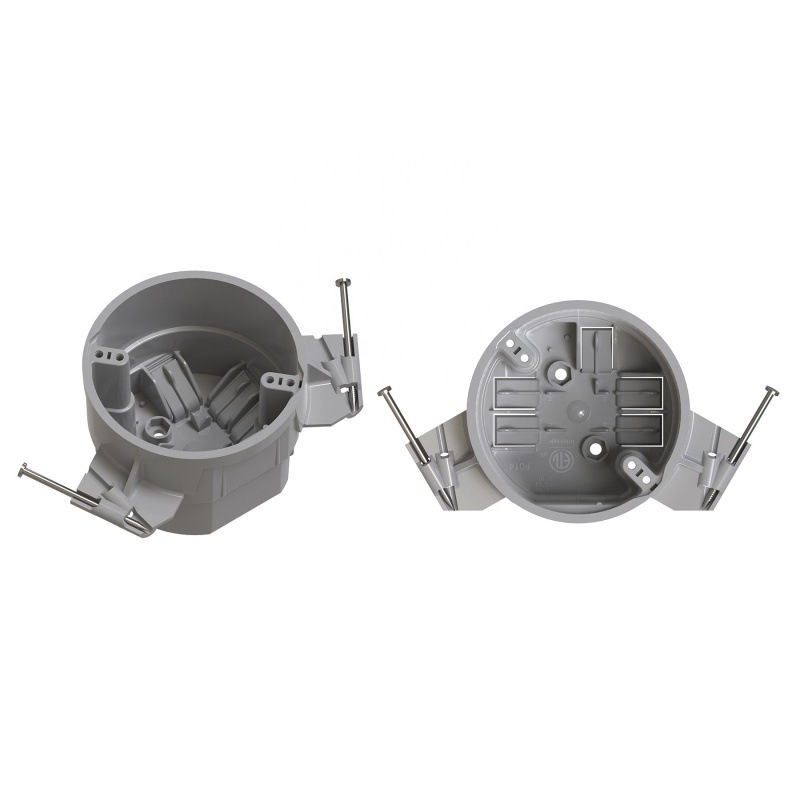 American 25 Cu.In.New Work天花板盒，带固定钉子，直径3“D x 4