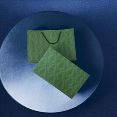 新款古綠色天地蓋套裝禮盒輕奢禮物盒生日送人圍巾絲巾包裝盒批發