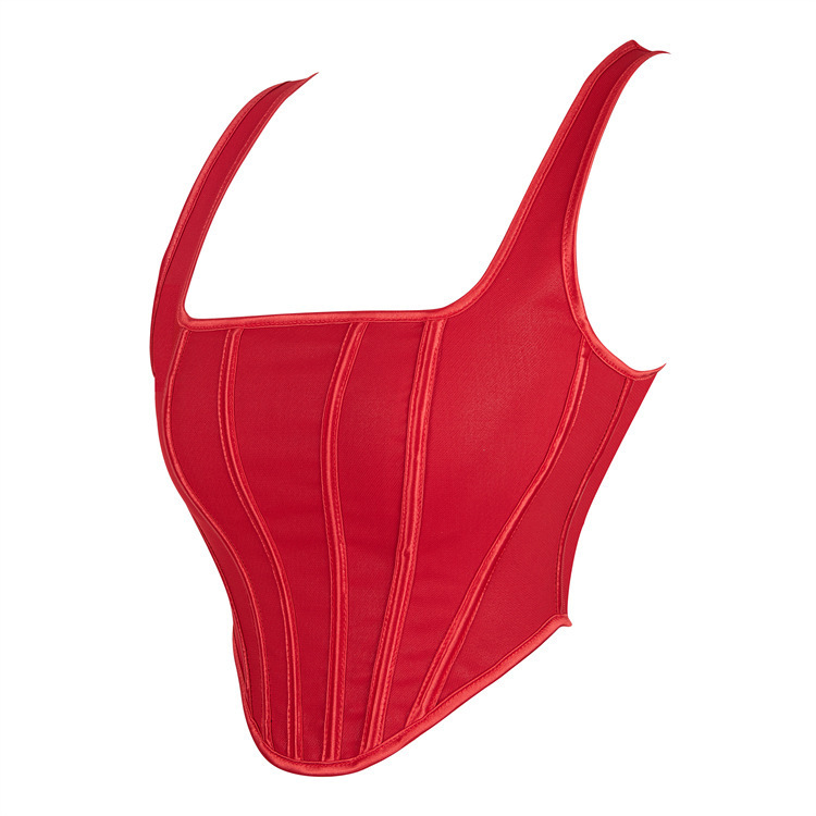 Correa de hombro roja para mujeres, corte de estante, ropa de forma Aliexpress, suministro transfronterizo