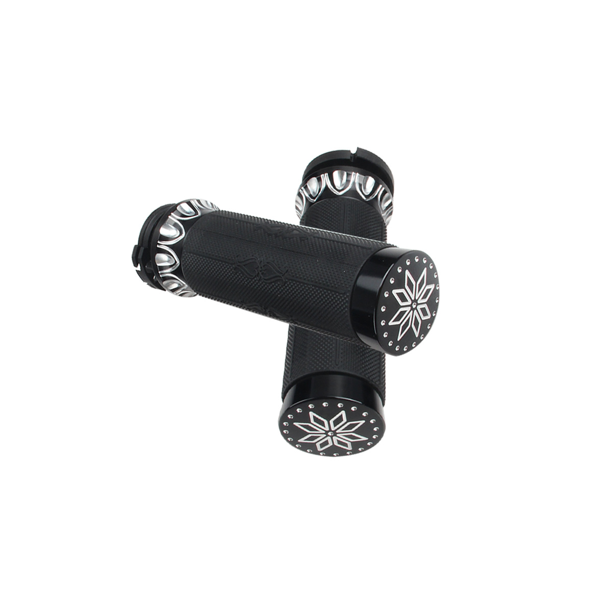 Harley Motorcycle Electroplating Suitable for Travel Street Glide Road King Soft Tail Modified Handlebar Rubber Grip Throttle Grip