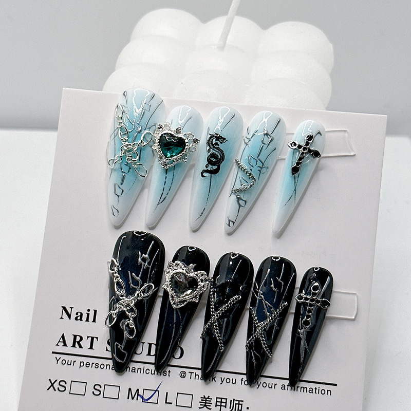 Handmade Manicure Composite Nail Art Elements Leng Yan Water Drops Wear Nail Art Sticker Patch