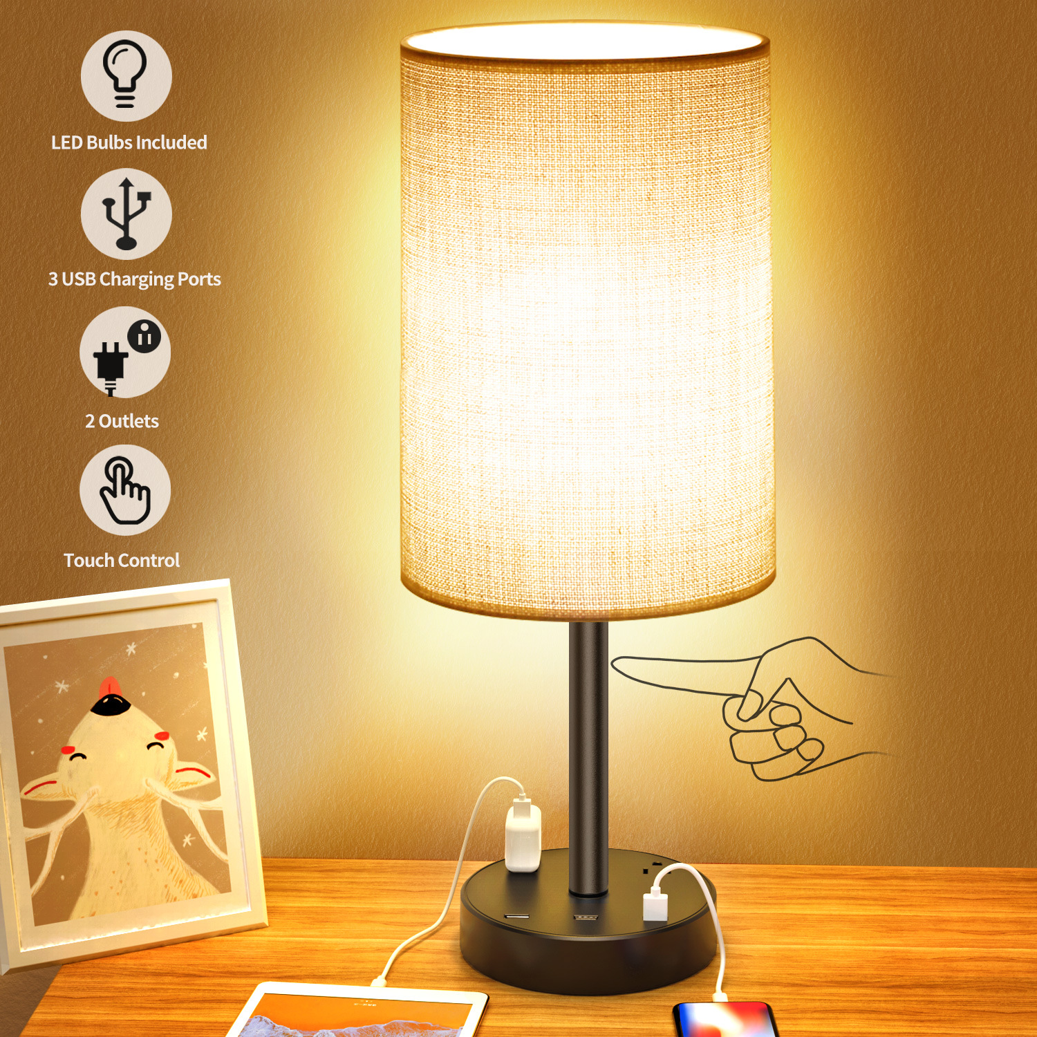 Touch table lamp