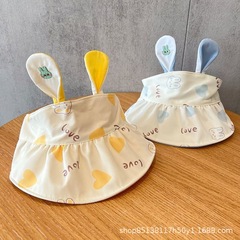 Rabbit Baby Hat Summer Bucket Hat for Toddlers, Large Brim Sun Hat for Babies, Unisex Kids Beach Sun Hat, Cute