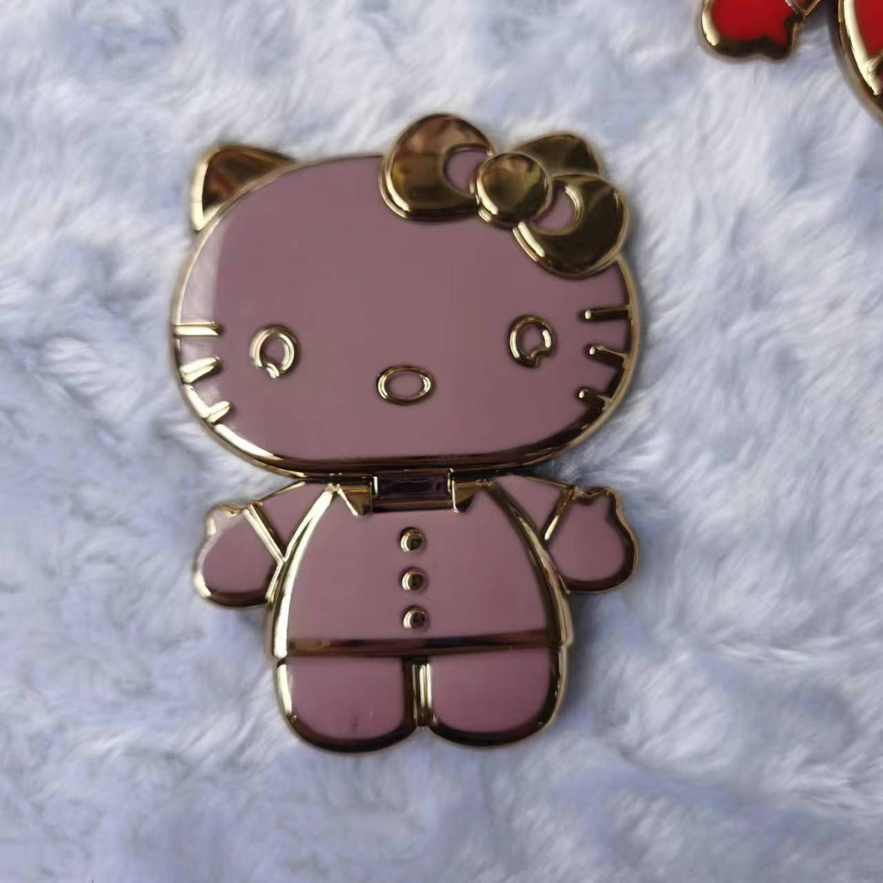 Caso de teléfono móvil universal soporte de succión magnética KT gato maquillaje espejo espalda tipo perezoso soporte conveniente y rápido soporte creativo