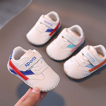 一件代發嬰兒休閑學步鞋軟底春秋新款寶寶鞋0-1歲步前單鞋小白鞋3