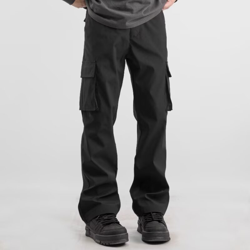 Men's Windproof Waterproof Casual Straight Loose Functional Cargo Pants American Style Quick-Dry Sports Hiking Pants Men's Windproof Waterproof Casual Straight Loose Functional Cargo Pants American Style Quick-Dry Sports Hiking Pants