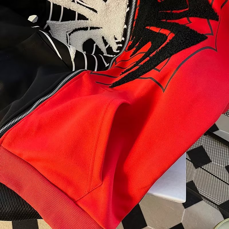 Embroidered print jacket